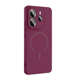 Xiaomi Redmi Note 14 4G Kılıf M-safe Şarj Özellikli Zore Meta Kapak Rose Pembe