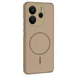 Xiaomi Redmi Note 14 4G Kılıf M-safe Şarj Özellikli Tea Kapak Gold