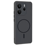 Xiaomi Redmi Note 14 4G Kılıf M-safe Şarj Özellikli Tea Kapak Siyah