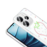 Xiaomi Redmi Note 14 4G Kılıf Şeffaf Figürlü Zore Folk Sert Kapak Fiyonk