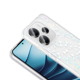 Xiaomi Redmi Note 14 4G Kılıf Şeffaf Figürlü Zore Folk Sert Kapak Kalp