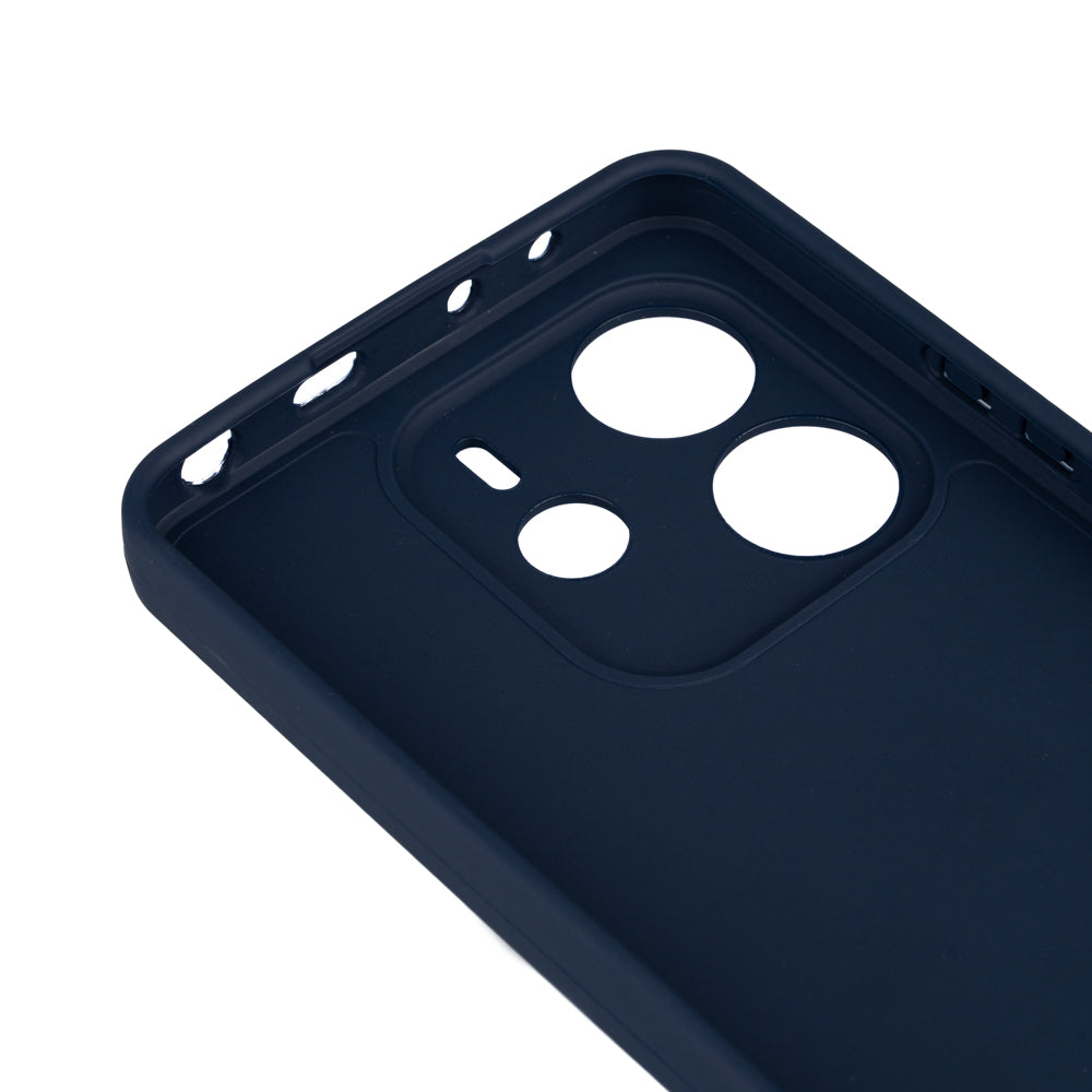 Xiaomi Redmi Note 14 4G Kılıf Zore Biye Silikon Lacivert