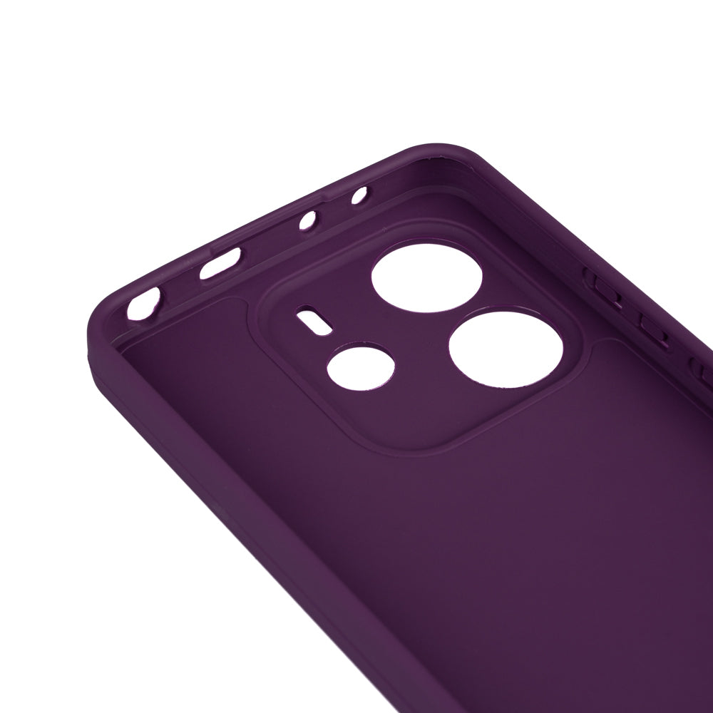 Xiaomi Redmi Note 14 4G Kılıf Zore Biye Silikon Lila