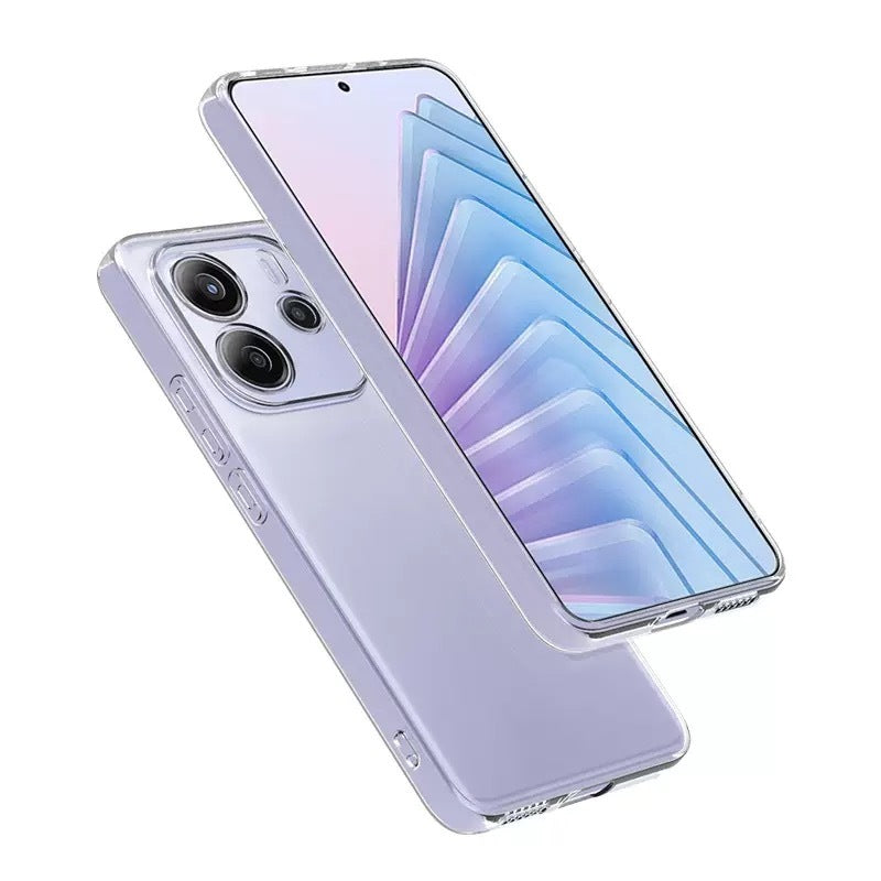 Xiaomi Redmi Note 14 4G Kılıf Zore Süper Silikon Kapak Şeffaf