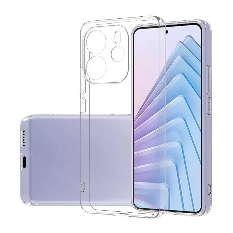 Xiaomi Redmi Note 14 4G Kılıf Zore Süper Silikon Kapak Şeffaf