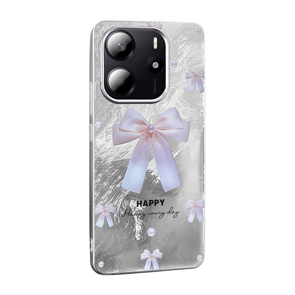 Xiaomi Redmi Note 14 5G Kılıf Desenli Zore Mep Kapak Gold Leopar