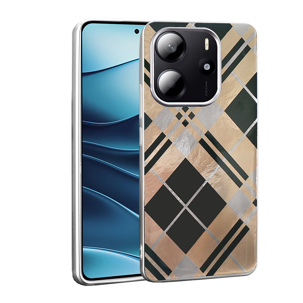 Xiaomi Redmi Note 14 5G Kılıf Desenli Zore Mep Kapak Geometrik