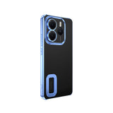 Xiaomi Redmi Note 14 5G Kılıf Kamera Korumalı Logo Gösteren Zore Omega Kapak Siyah