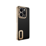 Xiaomi Redmi Note 14 5G Kılıf Kamera Korumalı Logo Gösteren Zore Omega Kapak Rose Gold