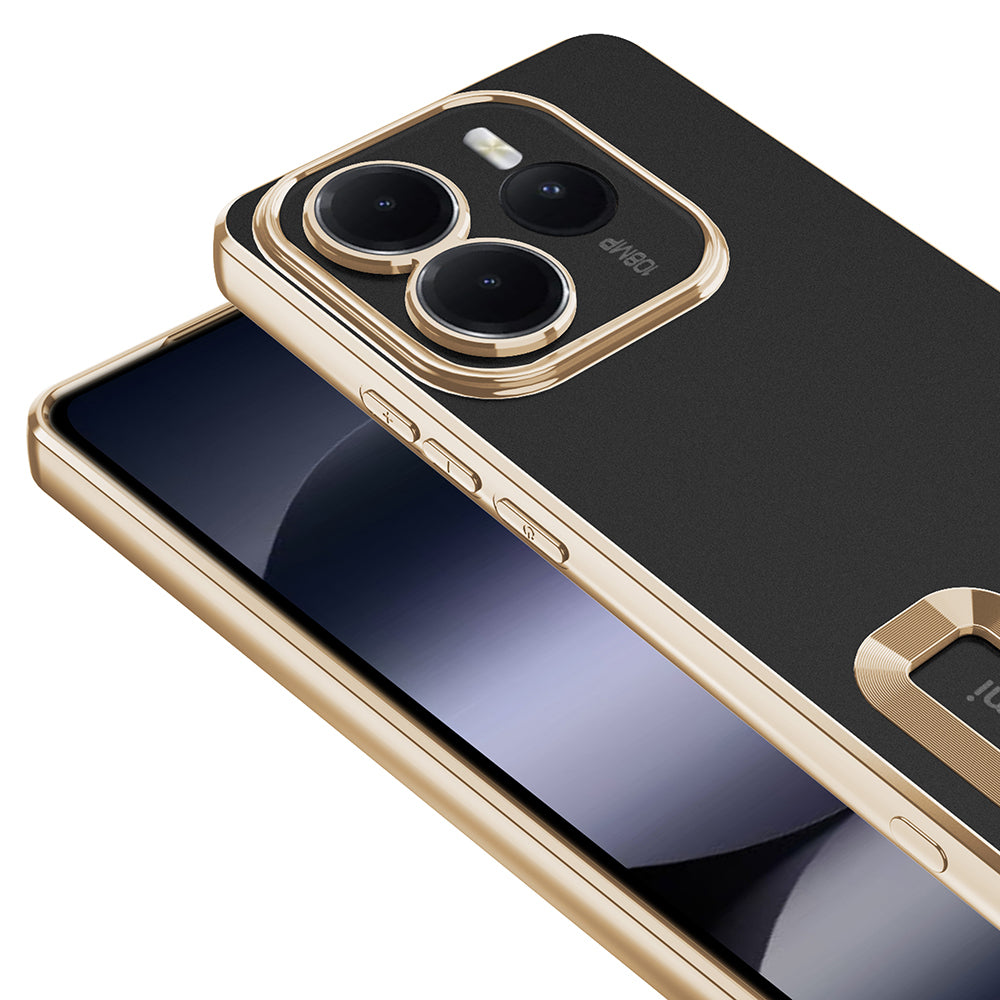 Xiaomi Redmi Note 14 5G Kılıf Kamera Korumalı Logo Gösteren Zore Omega Kapak Lila