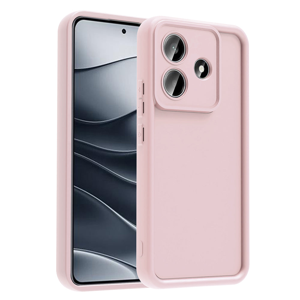 Xiaomi Redmi Note 14 5G Kılıf Kamera Korumalı Zore Ananas Kapak Pembe