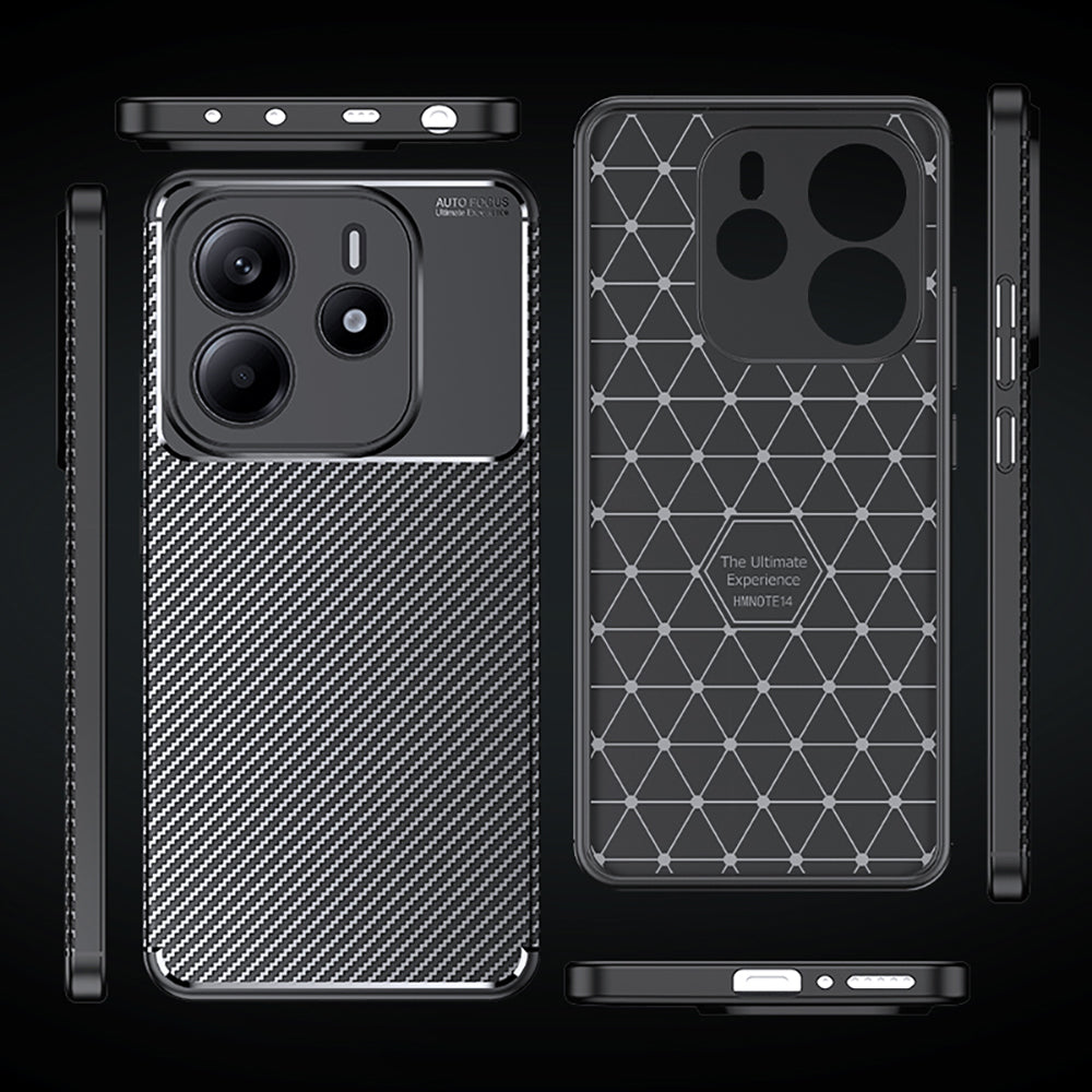 Xiaomi Redmi Note 14 5G Kılıf Zore Negro Silikon Kapak Siyah