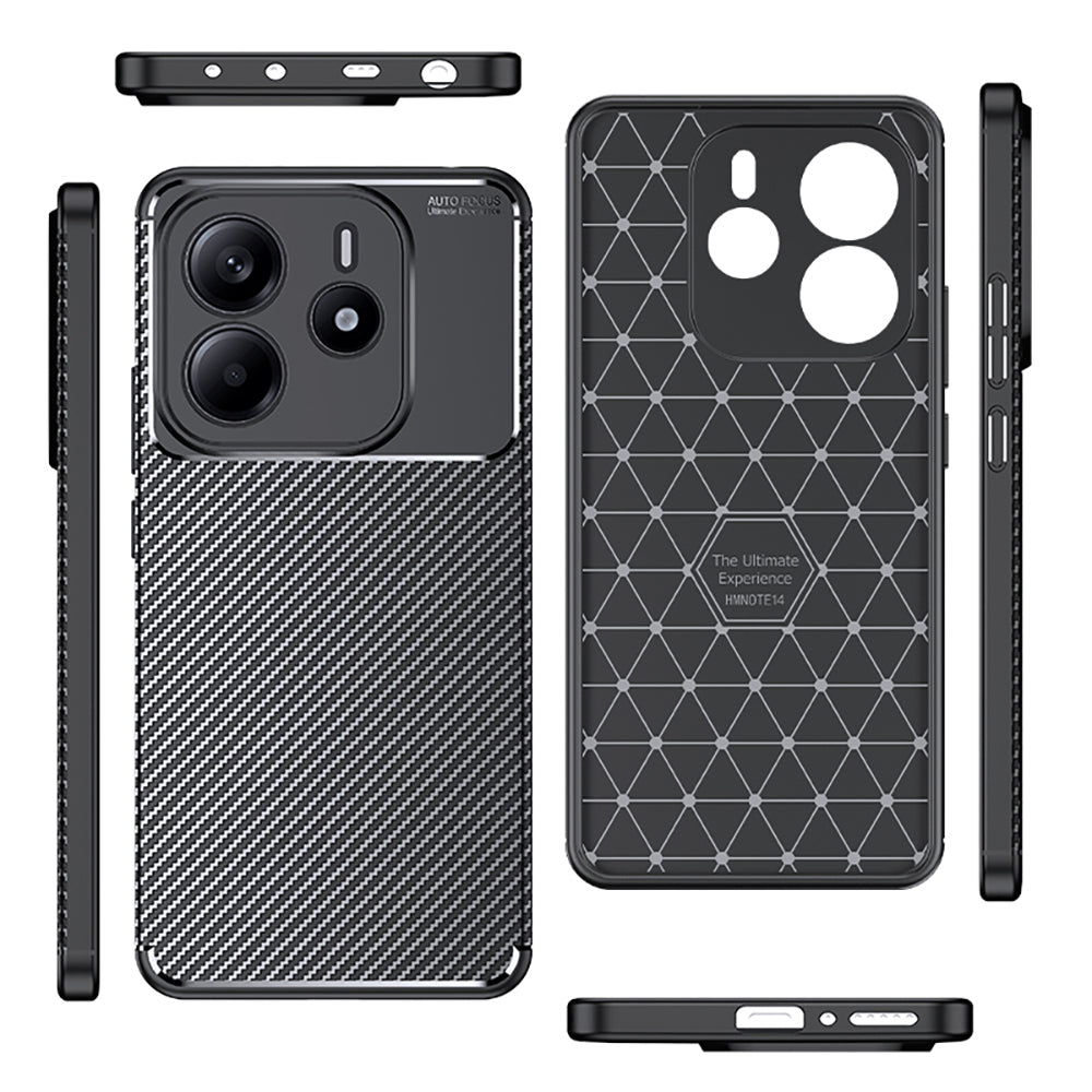 Xiaomi Redmi Note 14 5G Kılıf Zore Negro Silikon Kapak Siyah