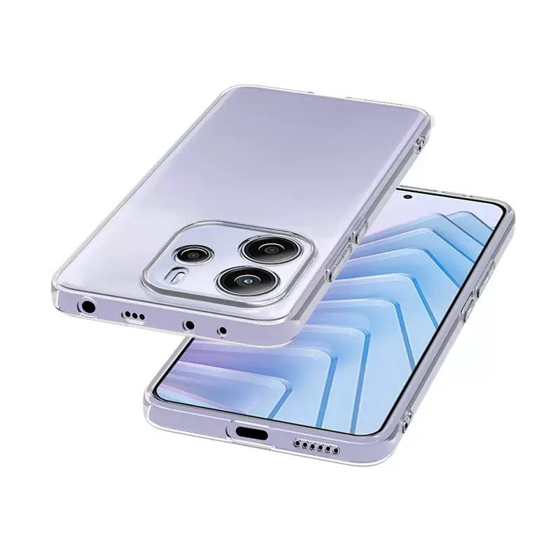 Xiaomi Redmi Note 14 5G Kılıf Zore Süper Silikon Kapak Şeffaf