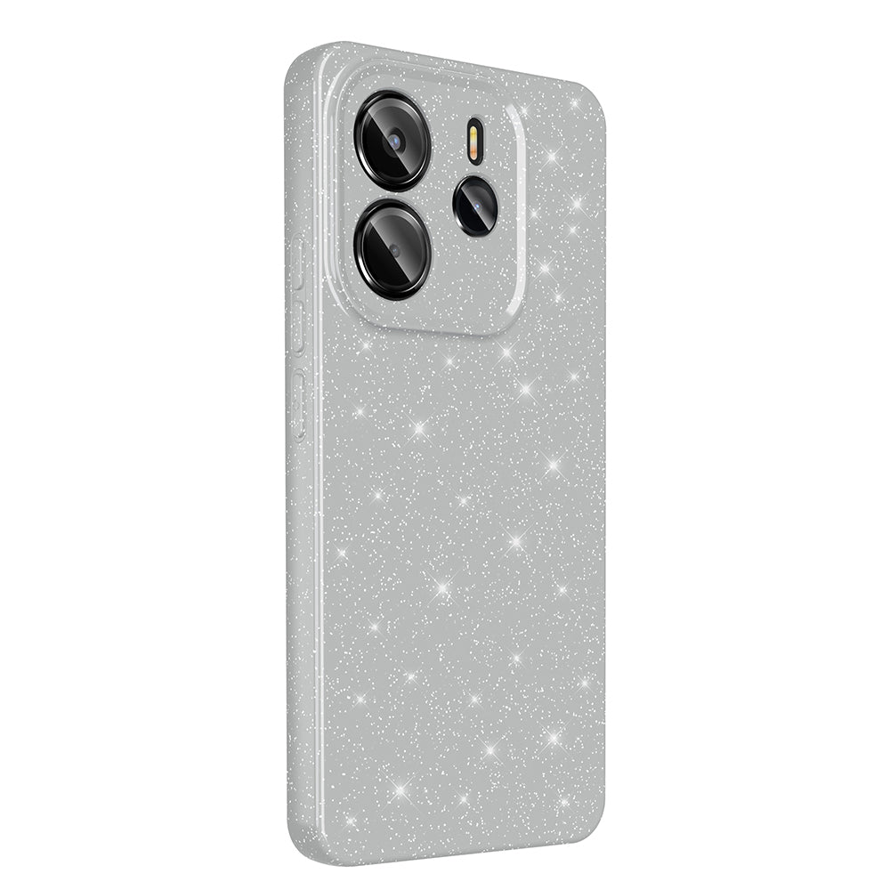 Xiaomi Redmi Note 14 Kılıf Kamera Korumalı Simli Lüks Zore Koton Kapak Siyah