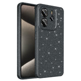 Xiaomi Redmi Note 14 Kılıf Kamera Korumalı Simli Lüks Zore Koton Kapak Siyah