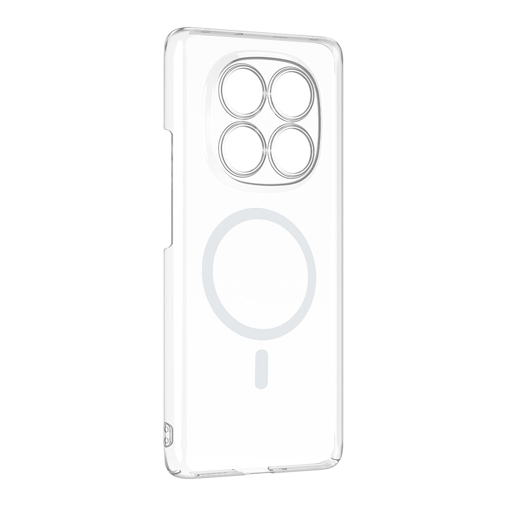 Xiaomi Redmi Note 14 Pro 4G Kamera Korumalı M-Safe Şarj Özellikli Şeffaf Zore London Sert PC Kapak Şeffaf