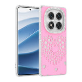 Xiaomi Redmi Note 14 Pro 4G Kılıf Damla Taşlı Zore Rivas Sert PC Kapak Pembe