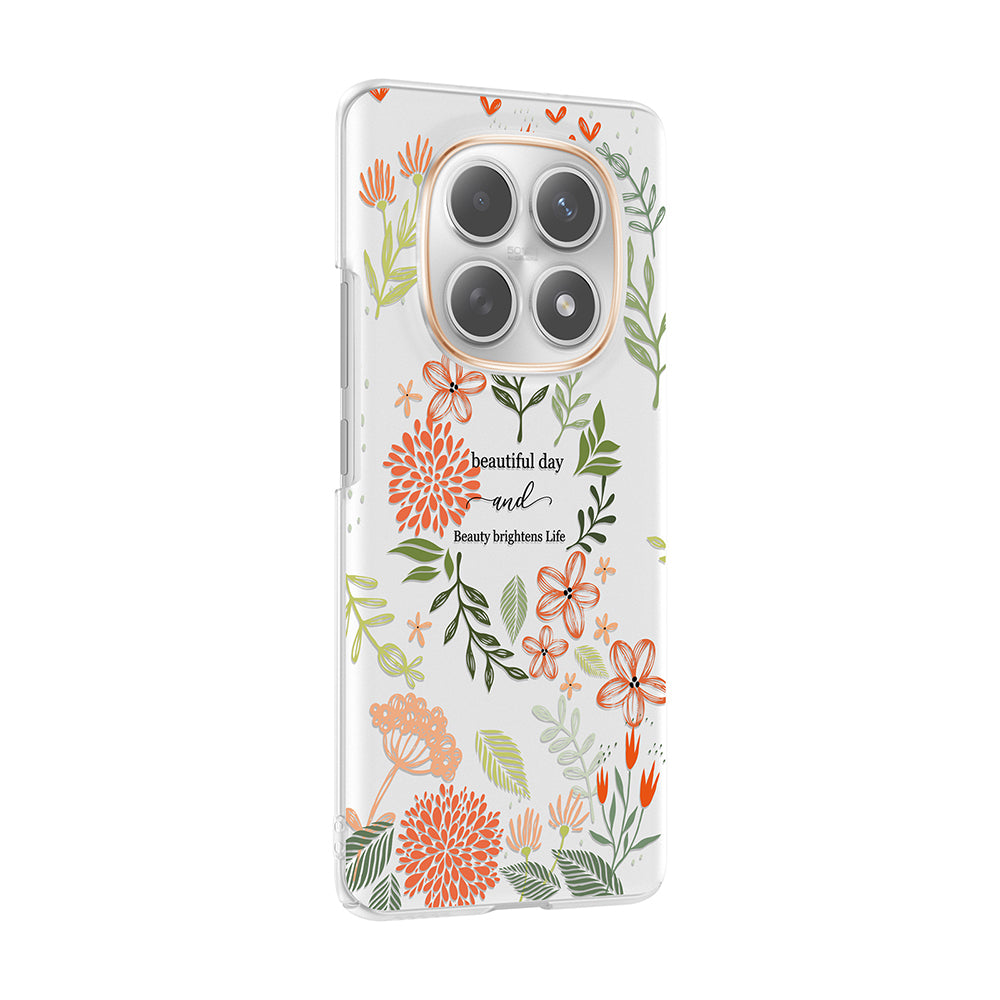 Xiaomi Redmi Note 14 Pro 4G Kılıf Kamera Korumalı Desenli Zore Klip Kapak Beautiful