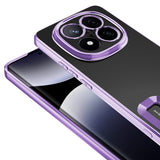 Xiaomi Redmi Note 14 Pro 4G Kılıf Kamera Korumalı Logo Gösteren Zore Omega Kapak Siyah