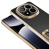 Xiaomi Redmi Note 14 Pro 4G Kılıf Kamera Korumalı Logo Gösteren Zore Omega Kapak Gold