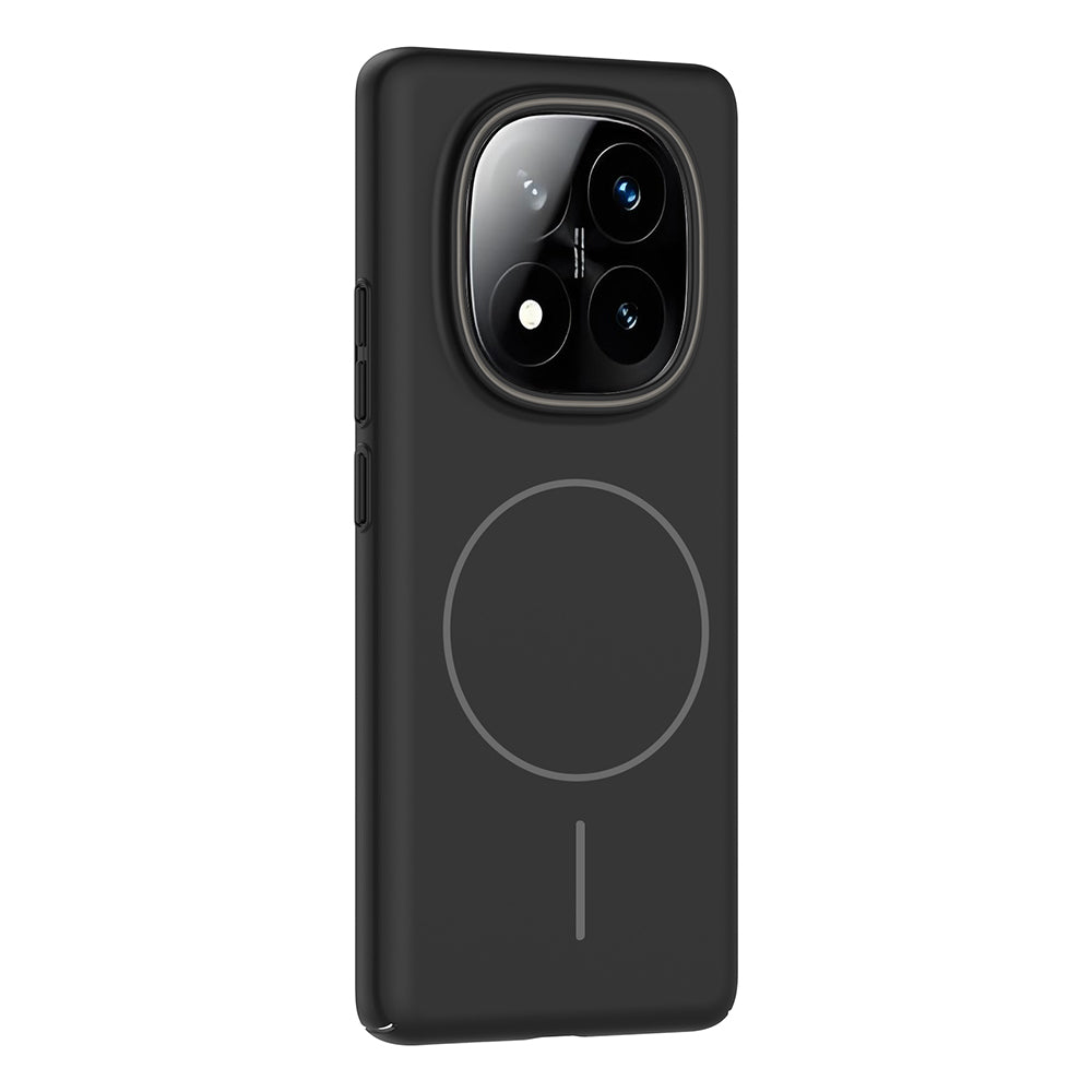 Xiaomi Redmi Note 14 Pro 4G Kılıf M-safe Şarj Özellikli Zore Ruby Sert Kapak Mürdüm