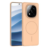 Xiaomi Redmi Note 14 Pro 4G Kılıf M-safe Şarj Özellikli Zore Ruby Sert Kapak Desert Titanyum