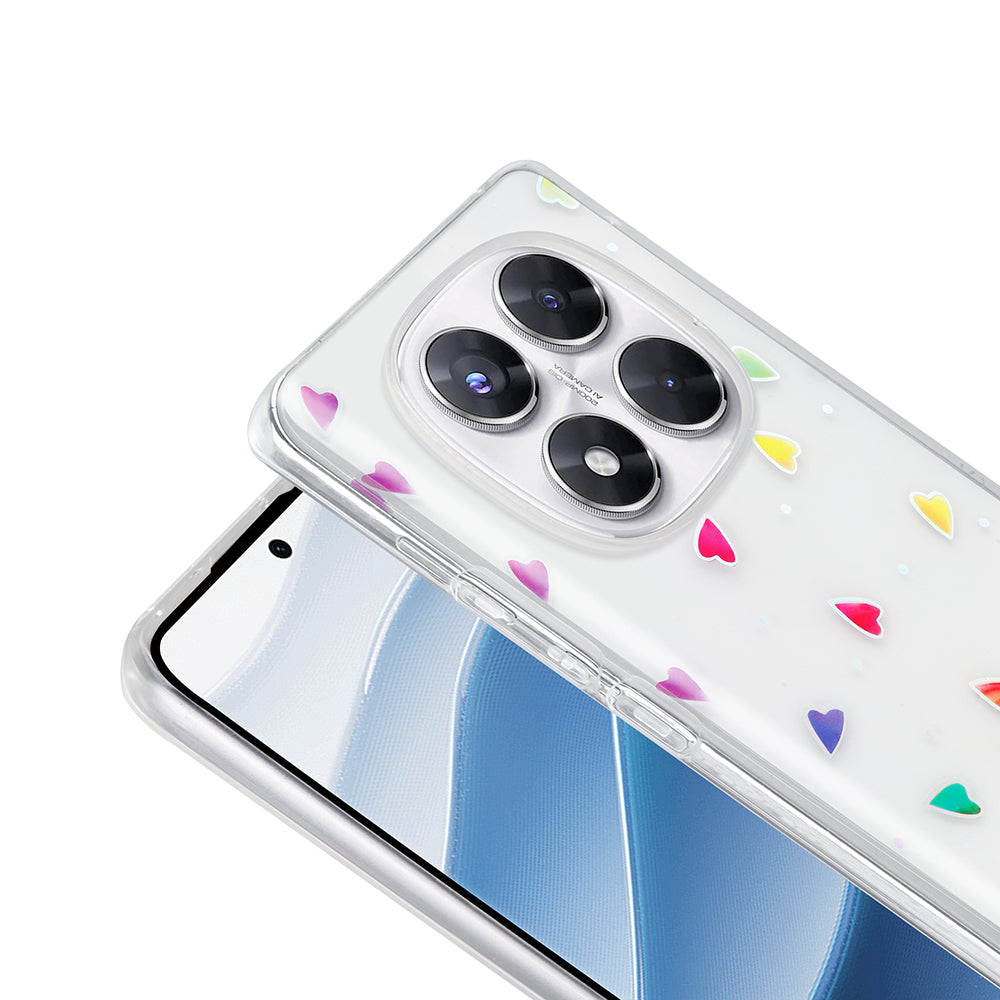 Xiaomi Redmi Note 14 Pro 4G Kılıf Şeffaf Figürlü Zore Folk Sert Kapak Fiyonk