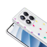 Xiaomi Redmi Note 14 Pro 4G Kılıf Şeffaf Figürlü Zore Folk Sert Kapak Çilek