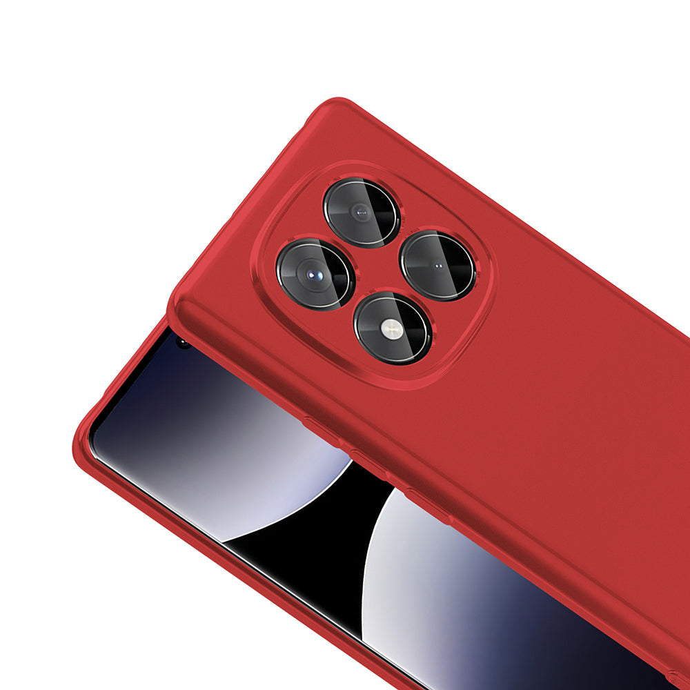 Xiaomi Redmi Note 14 Pro 4G Kılıf Zore Premier Silikon Kapak Kırmızı