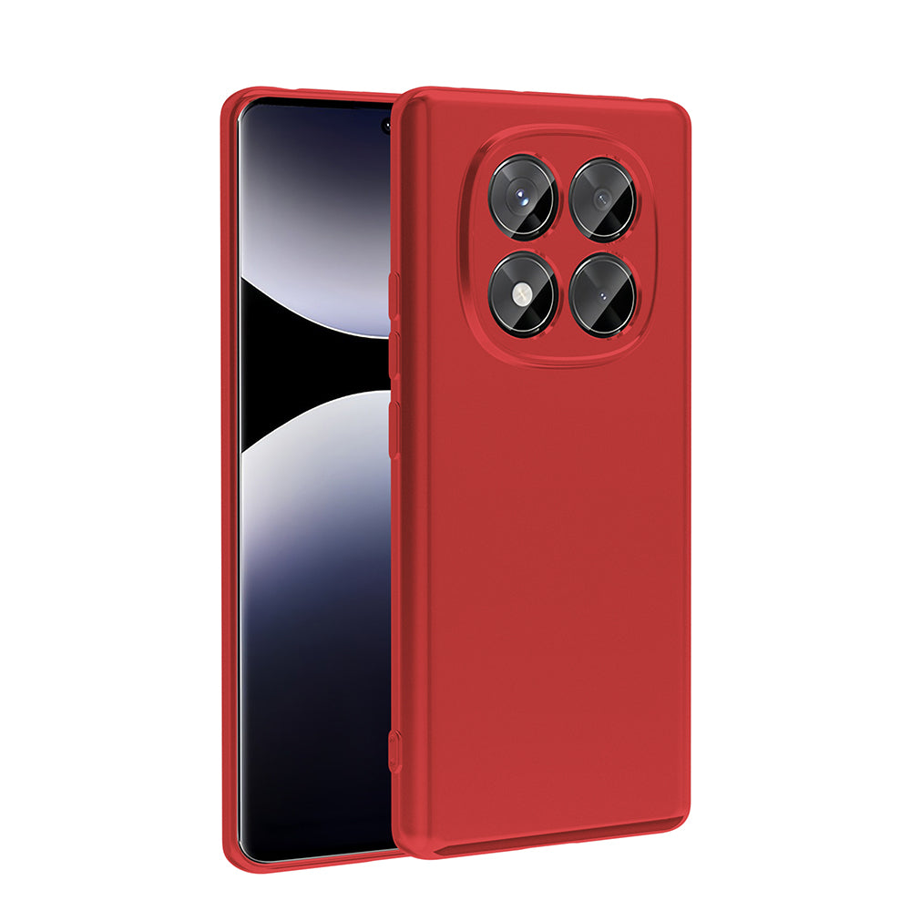 Xiaomi Redmi Note 14 Pro 4G Kılıf Zore Premier Silikon Kapak Kırmızı
