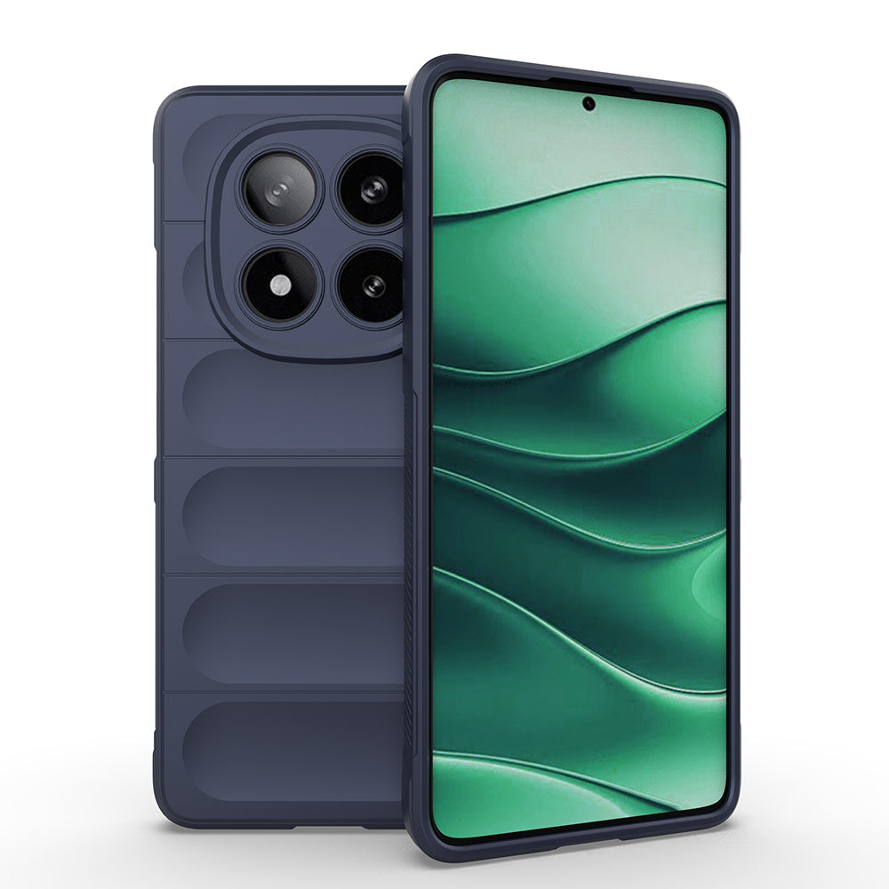Xiaomi Redmi Note 14 Pro 5G Kılıf Esnek TPU Oyuklu Arka Yüzey Tasarımlı Zore Etnik Silikon Kapak Siyah