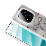 Xiaomi Redmi Note 14 Pro 5G Kılıf Kamera Korumalı Figürlü Zore Ponti Silikon Kapak Açık Pembe