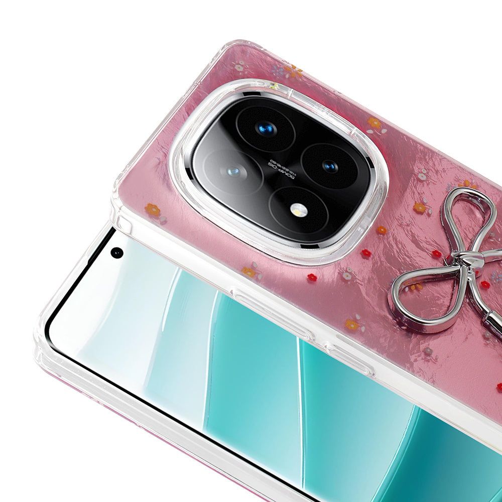 Xiaomi Redmi Note 14 Pro 5G Kılıf Kamera Korumalı Figürlü Zore Ponti Silikon Kapak Beyaz