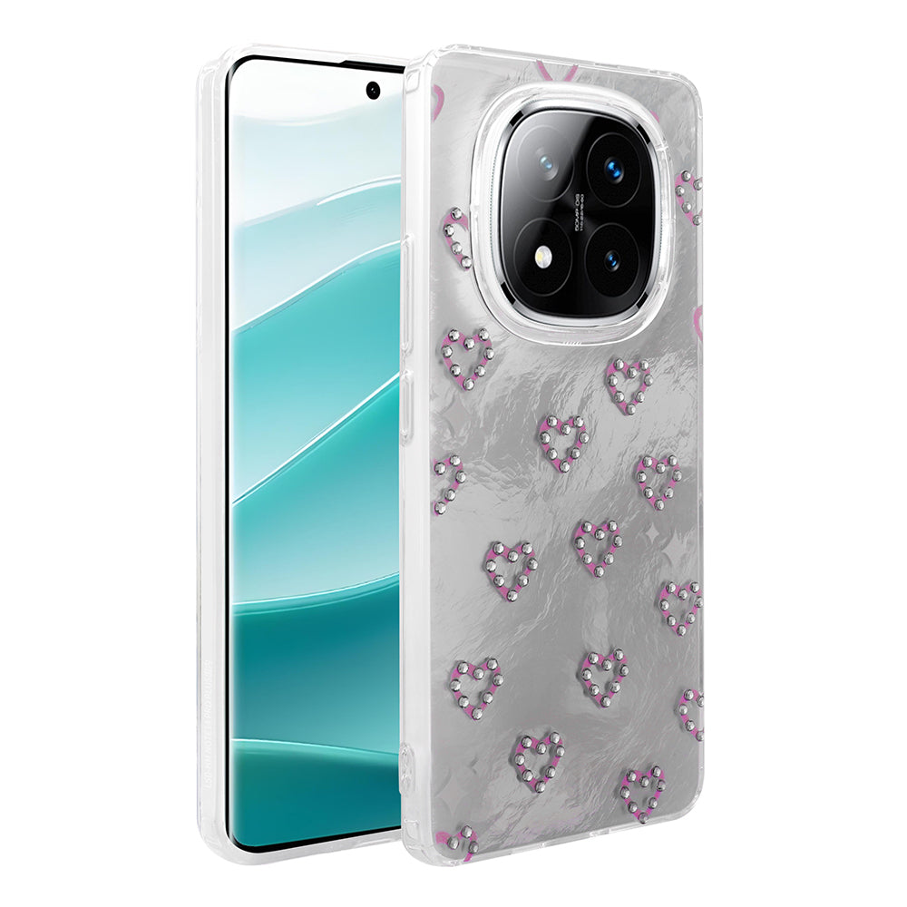 Xiaomi Redmi Note 14 Pro 5G Kılıf Kamera Korumalı Figürlü Zore Ponti Silikon Kapak Beyaz