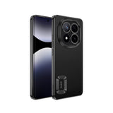 Xiaomi Redmi Note 14 Pro 5G Kılıf Kamera Korumalı Logo Gösteren Zore Omega Kapak Siyah