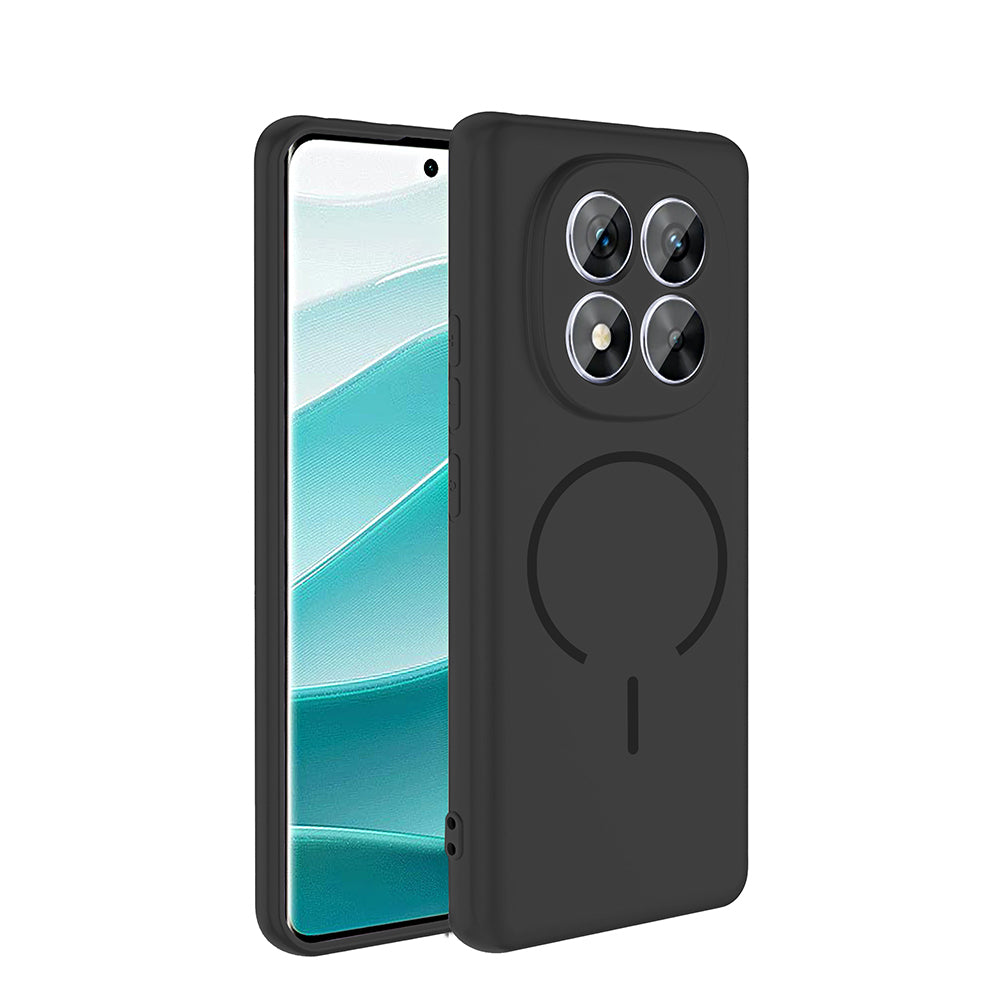 Xiaomi Redmi Note 14 Pro 5G Kılıf M-safe Şarj Özellikli Zore Meta Kapak Mürdüm