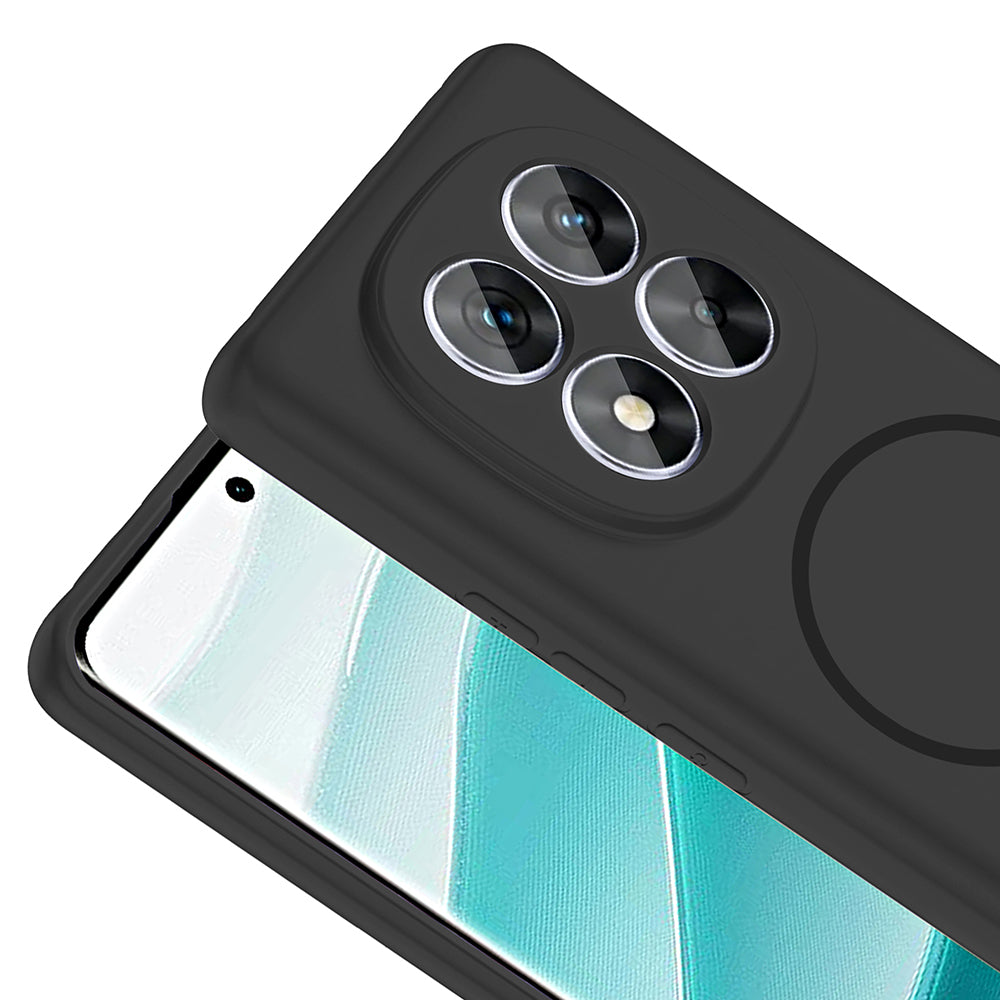 Xiaomi Redmi Note 14 Pro 5G Kılıf M-safe Şarj Özellikli Zore Meta Kapak Mürdüm