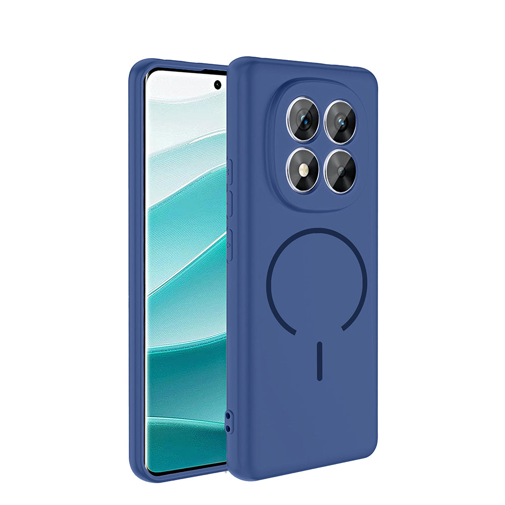Xiaomi Redmi Note 14 Pro 5G Kılıf M-safe Şarj Özellikli Zore Meta Kapak Lacivert