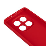Xiaomi Redmi Note 14 Pro 5G Kılıf Zore Biye Silikon Kırmızı
