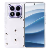 Xiaomi Redmi Note 14 Pro Plus Kılıf Airbag Tasarımlı Simli Şeffaf Zore Kutup Kapak Yıldız