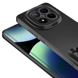 Xiaomi Redmi Note 14 Pro Plus Kılıf Kamera Korumalı Logo Gösteren Zore Omega Kapak Lila