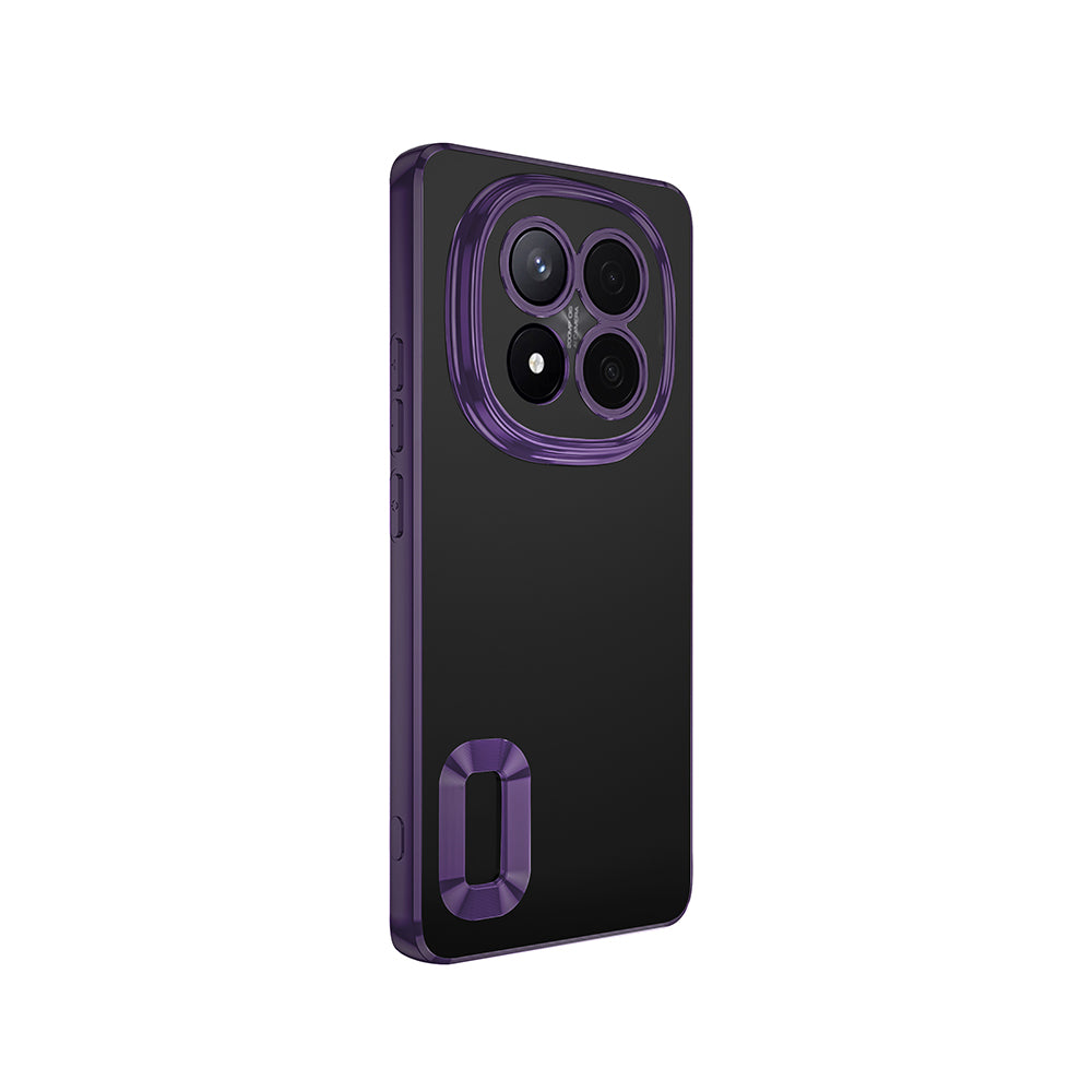 Xiaomi Redmi Note 14 Pro Plus Kılıf Kamera Korumalı Logo Gösteren Zore Omega Kapak Lila