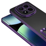 Xiaomi Redmi Note 14 Pro Plus Kılıf Kamera Korumalı Logo Gösteren Zore Omega Kapak Sierra Mavi