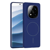 Xiaomi Redmi Note 14 Pro Plus Kılıf M-safe Şarj Özellikli Zore Ruby Sert Kapak Lacivert