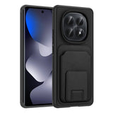 Xiaomi Redmi Note 15 4G Kılıf Kartlıklı TPU Bikart Kapak Siyah