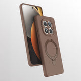 Xiaomi Redmi Note 15 4G Kılıf M-safe Şarj Özellikli Standlı Samara Kapak Desert Gold