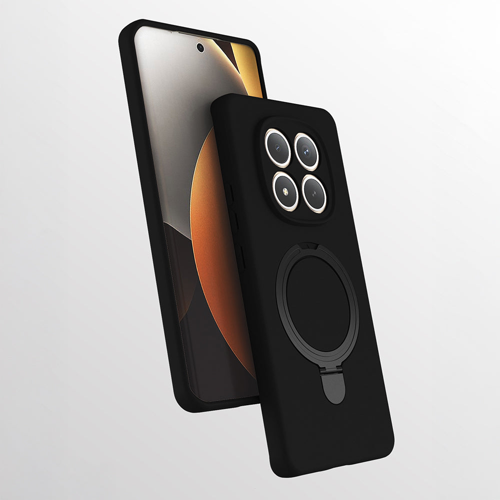 Xiaomi Redmi Note 15 4G Kılıf M-safe Şarj Özellikli Standlı Samara Kapak Siyah