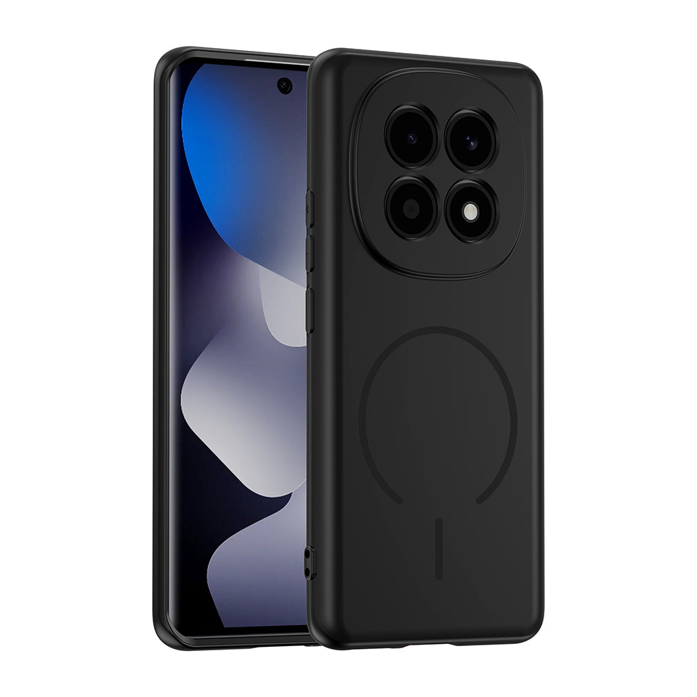 Xiaomi Redmi Note 15 4G Kılıf M-safe Şarj Özellikli Meta Kapak Siyah