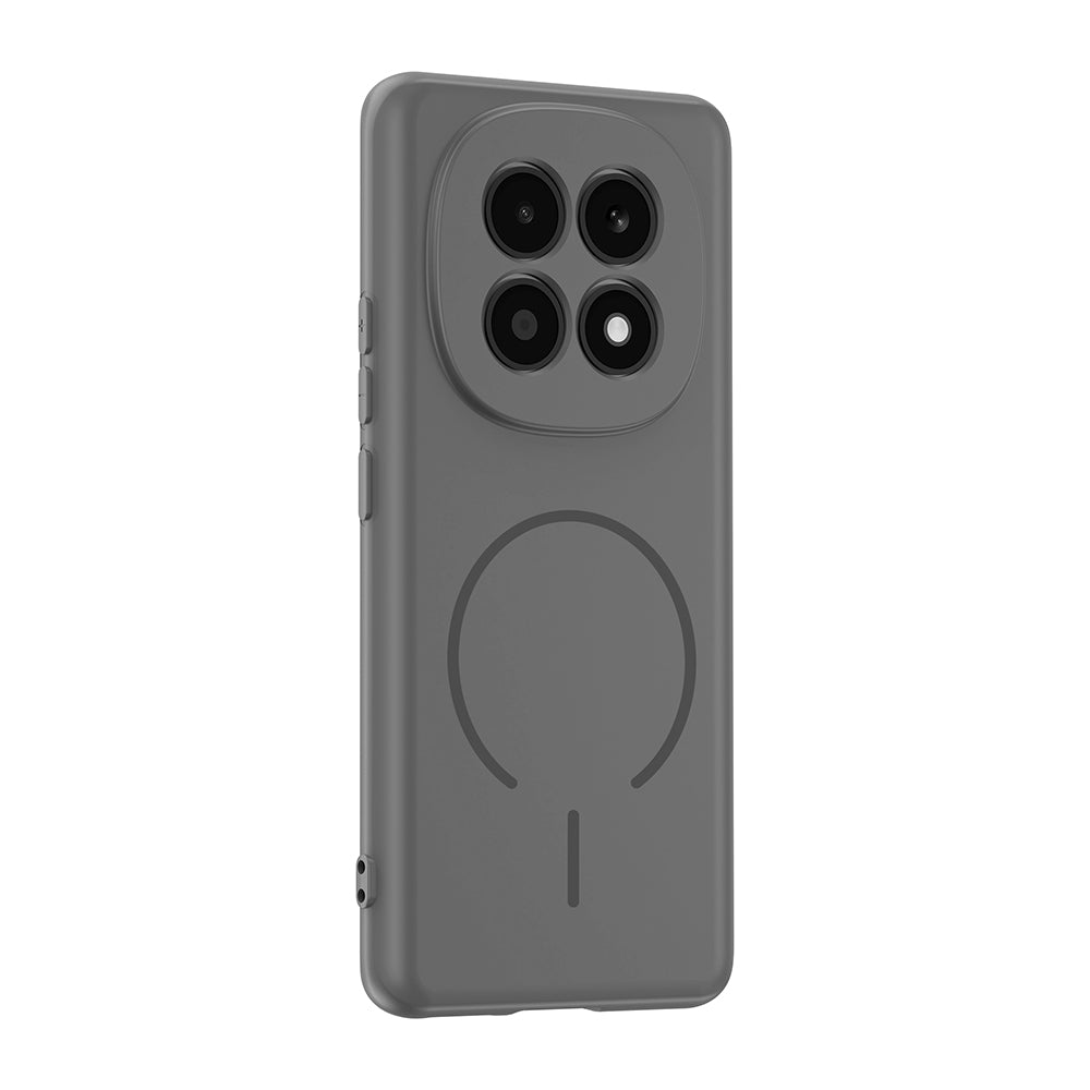 Xiaomi Redmi Note 15 4G Kılıf M-safe Şarj Özellikli Meta Kapak Titanyum-Gri